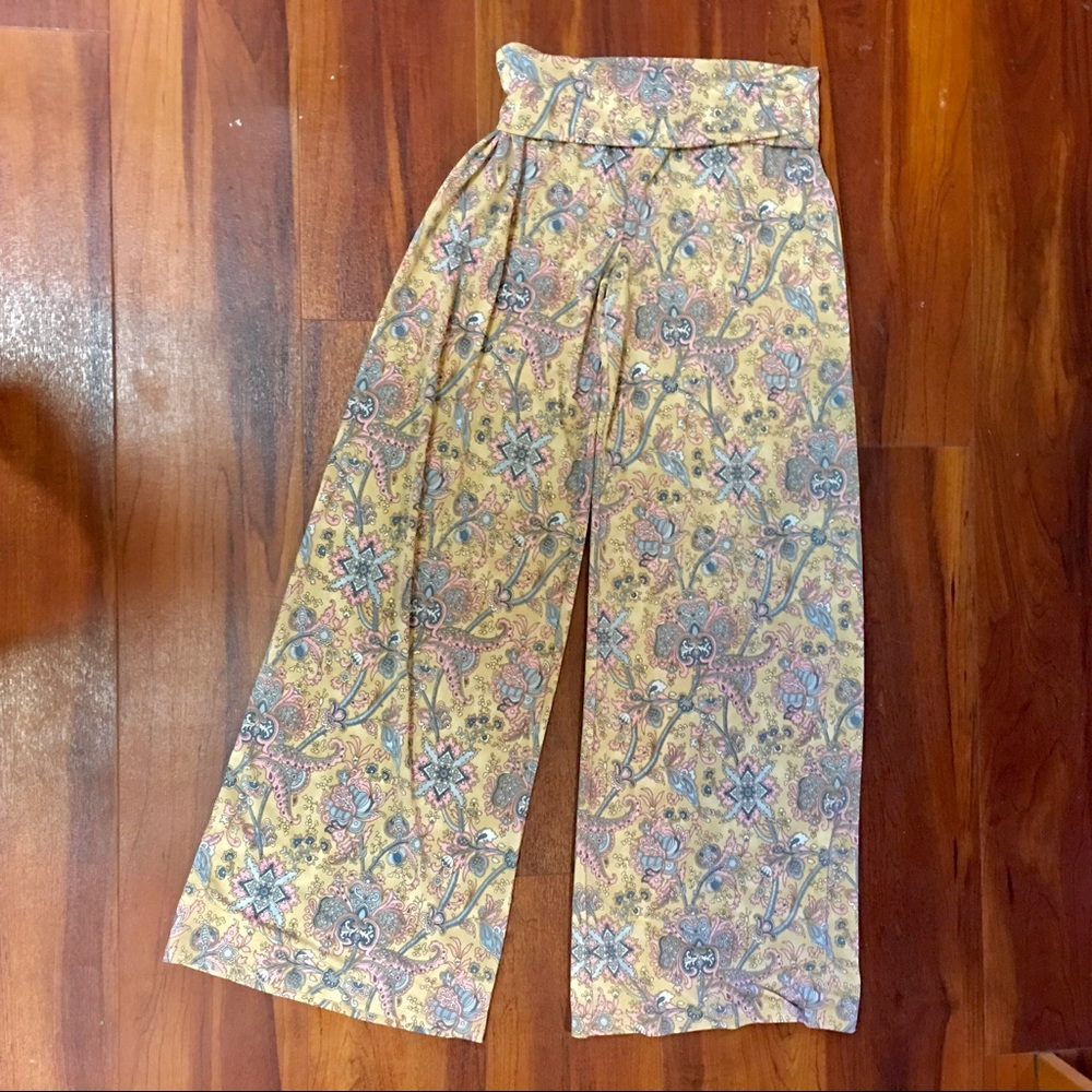 Boho Floral Palazzo Pants